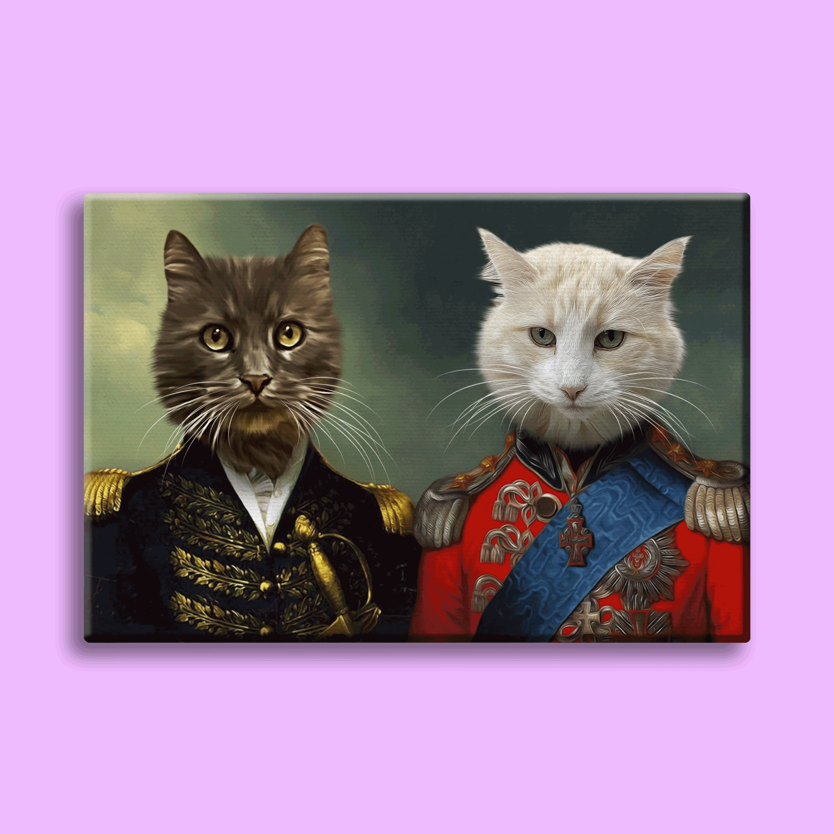 Purr-fect Generals - Custom Pet Portrait